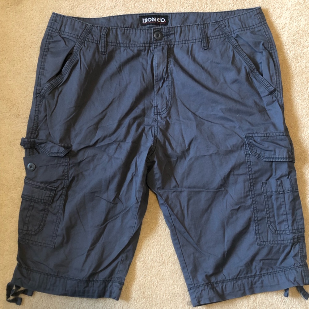 Iron Co. Cargo Shorts Size 38 Blue